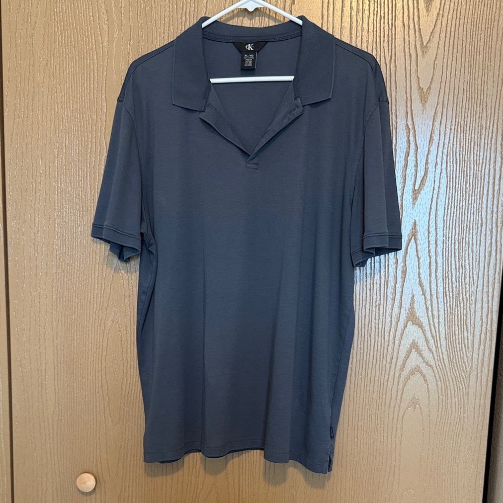 Calvin Klein Men's Dark Gray Polo Shirt